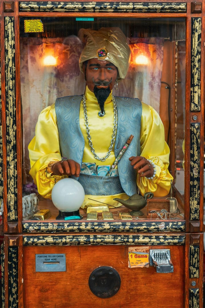 Photo of fortune teller game.